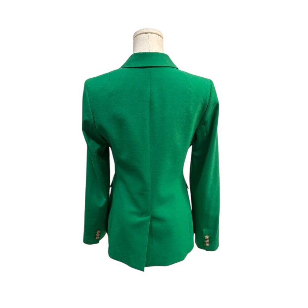 Banana Republic Green Tailored One-Button Blazer Size 4 EUC - Picture 2 of 5